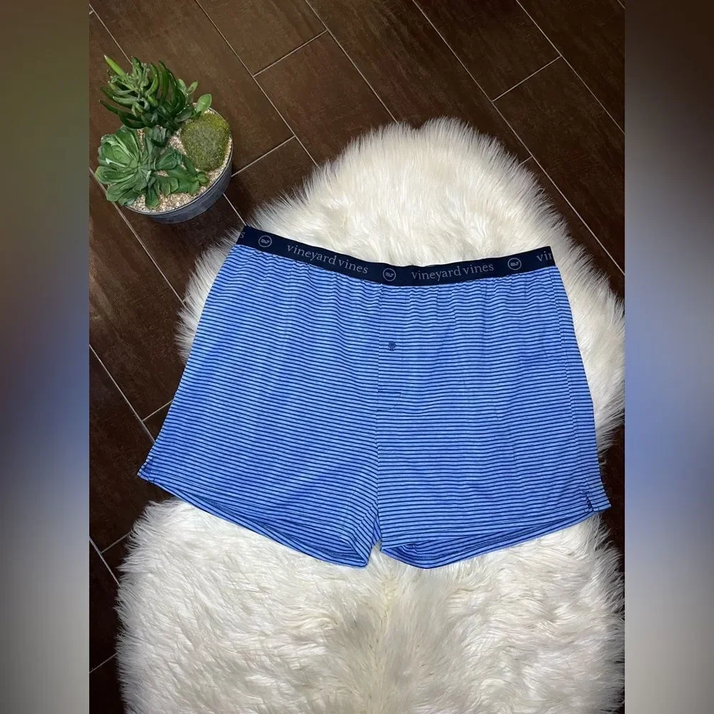 Vineyard Vines Men's Blue Sankaty Performance Boxer Brief Sz 2XL